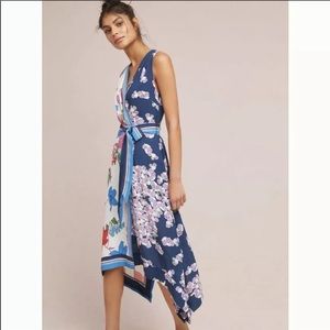 Maeve Anthropologie wrap flower dress